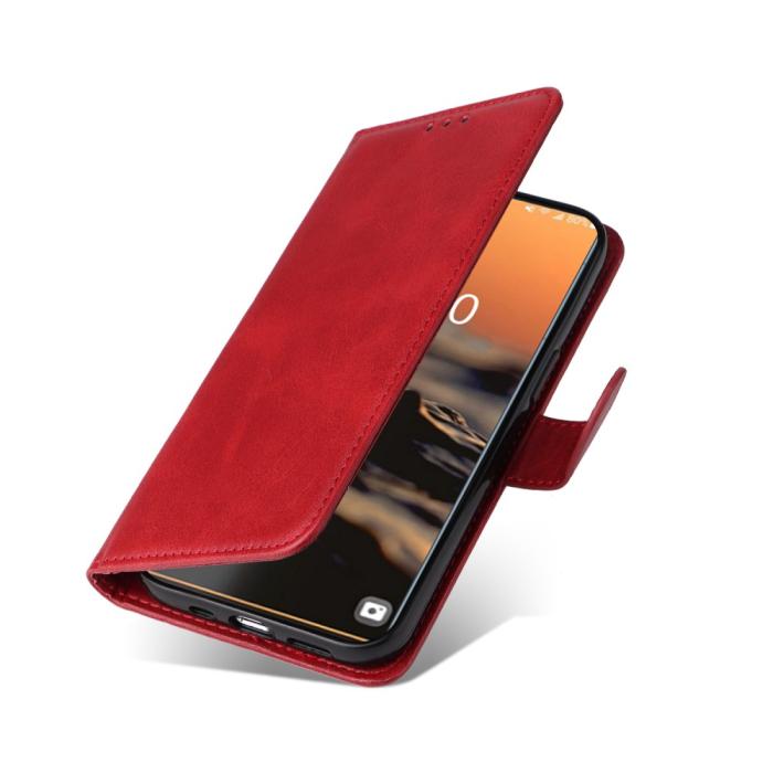 Bild 6, Samsung Galaxy S23 Ultra Fodral Läder Röd