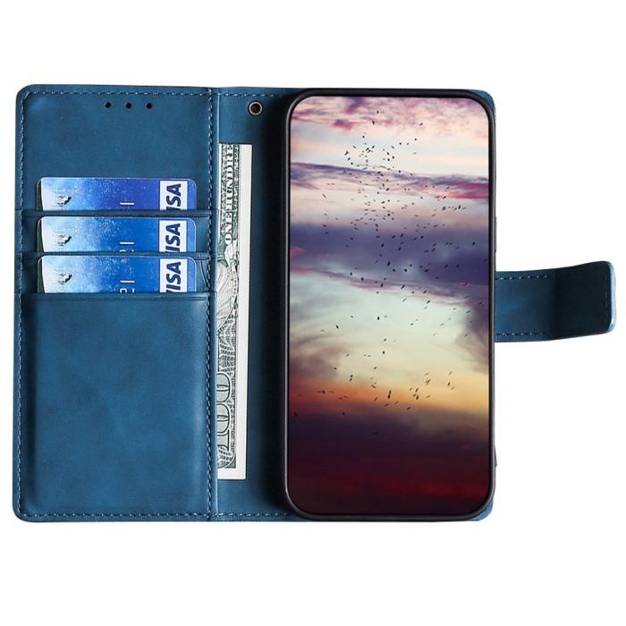 Bild 2, Sony Xperia 5 IV Fodral Krokodil Textur Blå