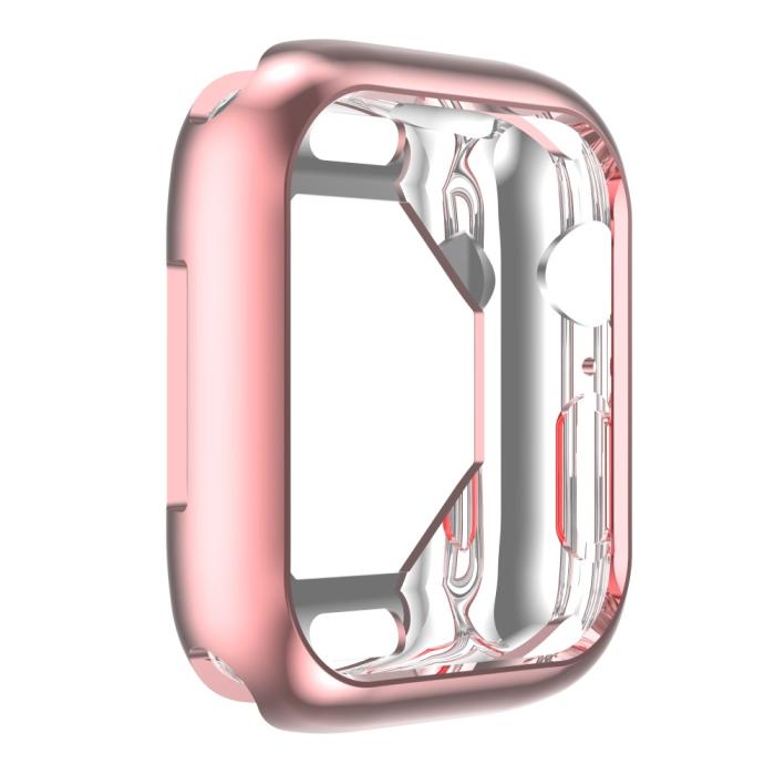 Bild 6, Apple Watch 7/8 45mm Skal TPU Electroplate Rosa