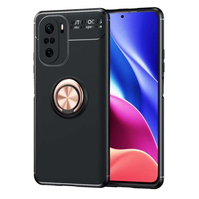 Bild 1, Xiaomi Mi 11i - Ring Skal - Svart/Roséguld