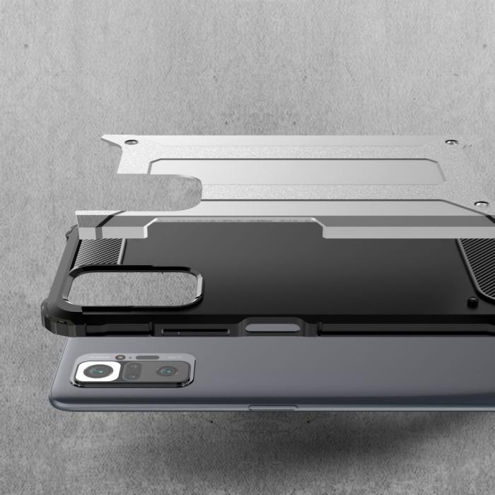 Bild 4, Xiaomi Redmi Note 10 Pro - Shockproof Armor Hybrid Skal - Guld