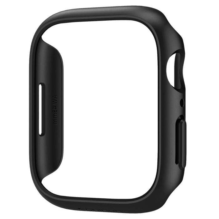 Bild 3, Spigen Apple Watch 7/8 45 mm Skal Thin Fit Svart