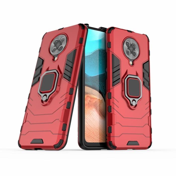 Bild 1, Xiaomi Poco F2 Pro - Ring Skal - Röd