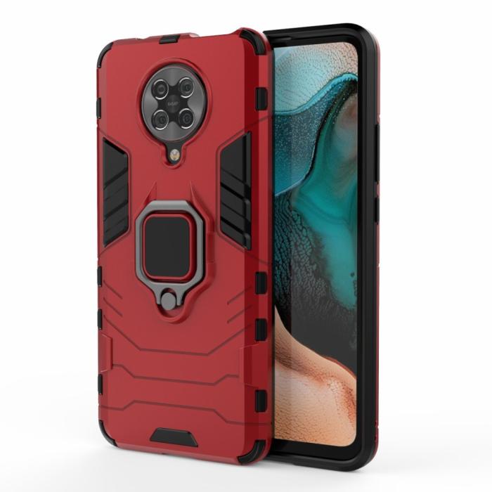 Bild 2, Xiaomi Poco F2 Pro - Ring Skal - Röd