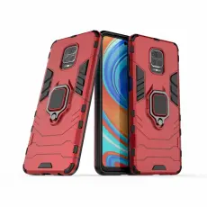 Xiaomi Redmi Note 9 Pro/Note 9S - Hybrid Ring Skal - R&ouml;d