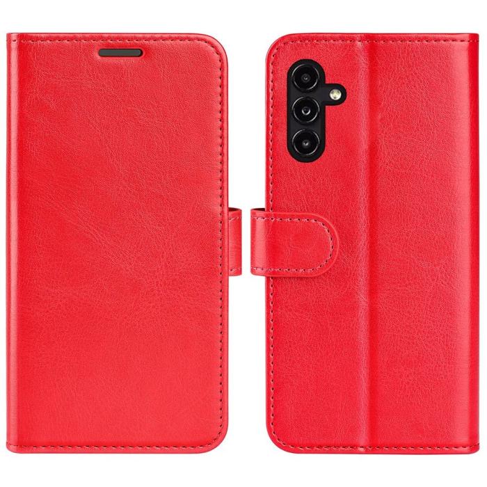 Bild 1, Samsung Galaxy A14 4G/5G Fodral Crazy Horse Läder Röd