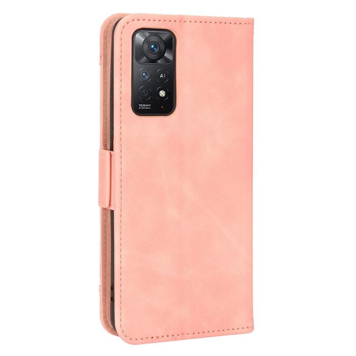 Bild 3, Xiaomi Redmi Note 11 Pro 5G Fodral Avtagbart Kortfodral Ljus Rosa