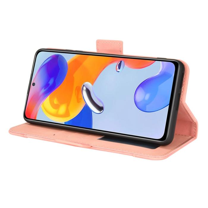 Bild 5, Xiaomi Redmi Note 11 Pro 5G Fodral Avtagbart Kortfodral Ljus Rosa