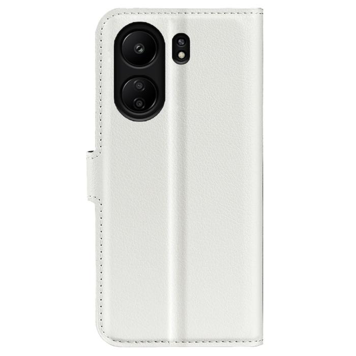 Bild 6, Xiaomi Redmi 13C 4G Fodral Litchi Läder Vit