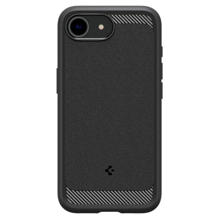 Bild 2, Spigen iPhone 17e / 16e Skal MagSafe Mag Rugged Armor Svart