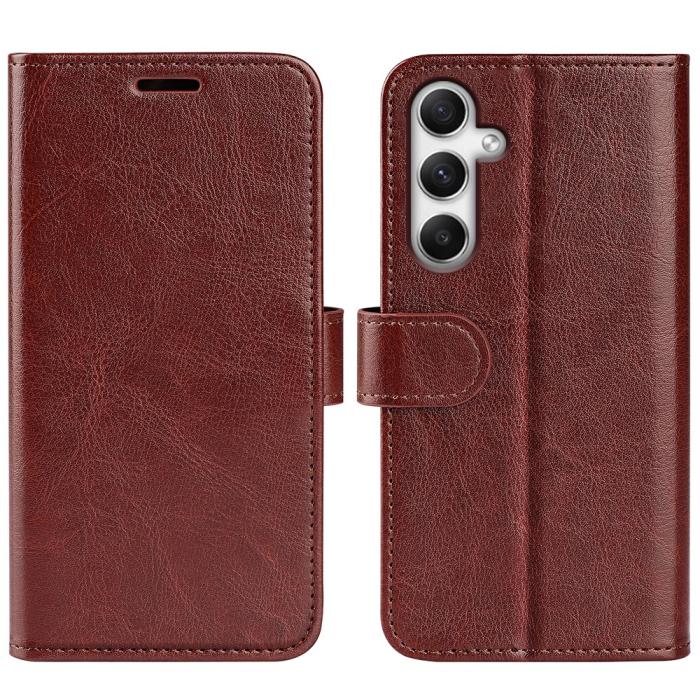 Bild 1, Samsung Galaxy A35 5G Fodral Crazy Horse Läder Brun