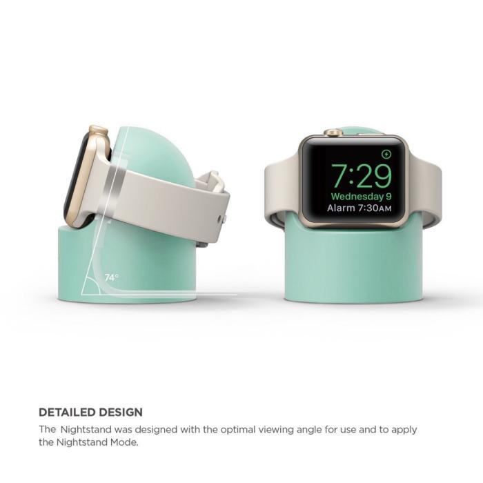 Bild 5, Apple Watch Silikon Stativ Grön