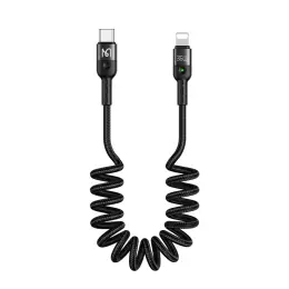 Mcdodo 36W PD USB-C - Lightning Flexibel Nylonkabel Svart