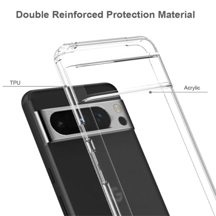 Bild 3, Google Pixel 8 Pro Skal Akryl/TPU Hybrid Transparent