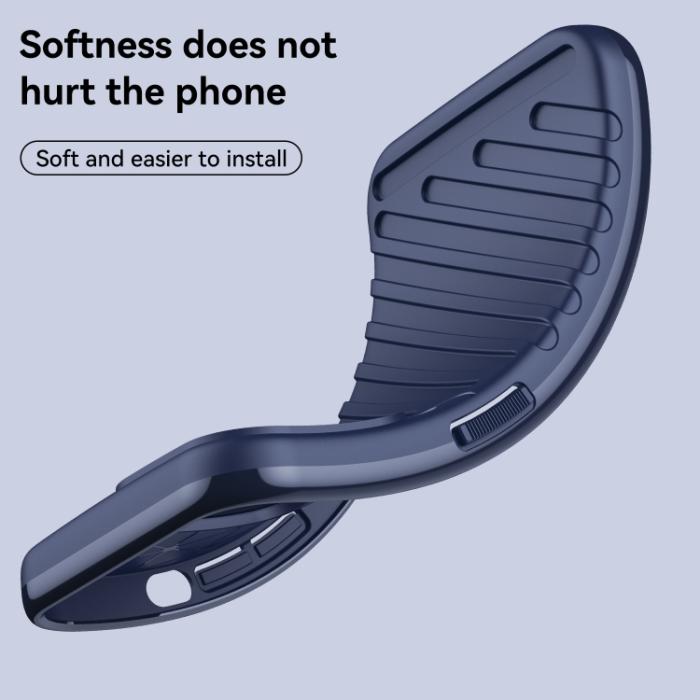 Bild 5, Motorola Edge 30 Pro Skal Twill Textur Blå