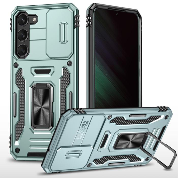 Bild 1, Samsung Galaxy S23 Plus Skal Ring CamShield Grön