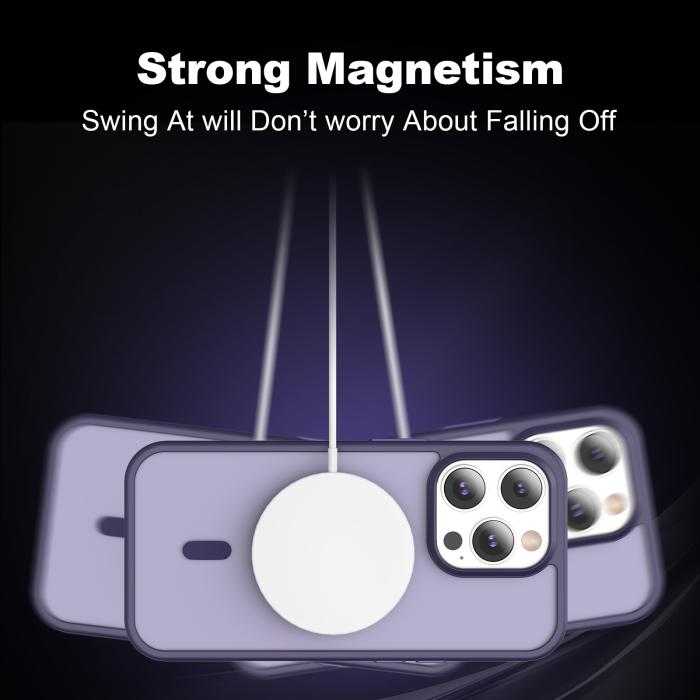 Bild 5, ColorPop iPhone 14 Pro Max Skal CH MagSafe Matt Lavender Ash