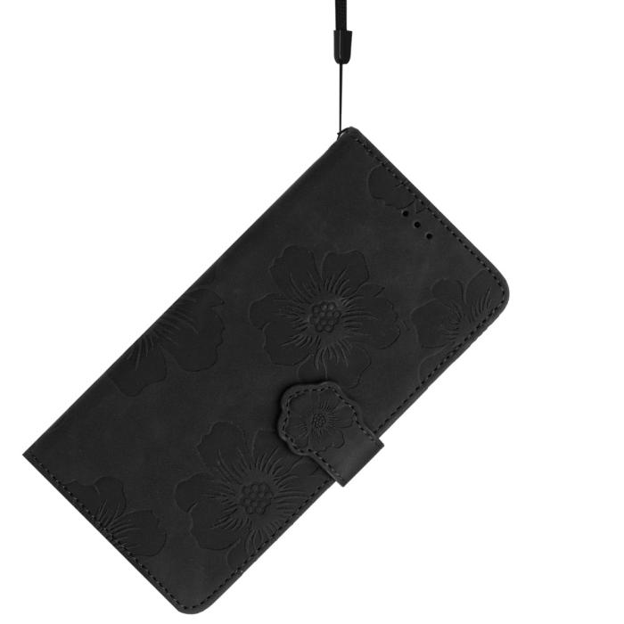 Bild 6, Samsung Galaxy S24 Ultra Fodral Blommigt Tryck Svart