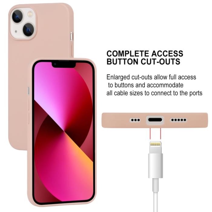Bild 6, Mercury Goospery iPhone 14 Skal Liquid Skin Touch Ljus Rosa