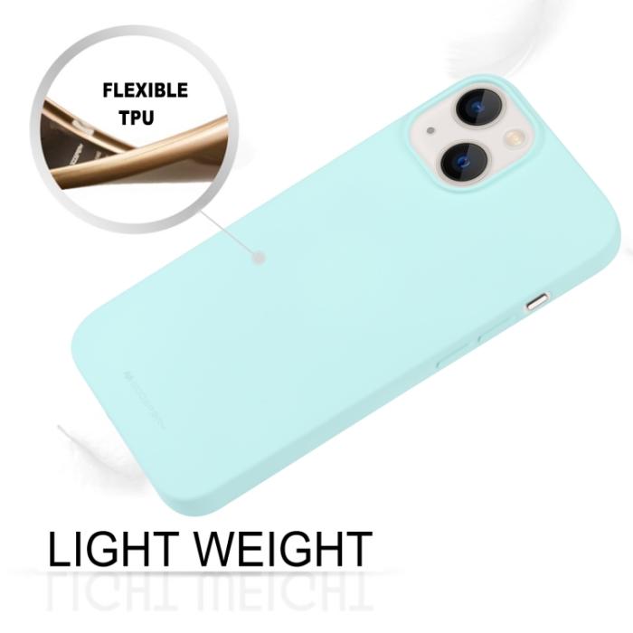 Bild 4, Mercury Goospery iPhone 14 Skal Liquid Skin Touch Mint