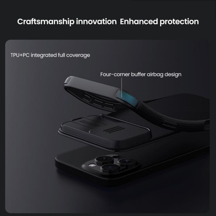 Bild 6, NILLKIN iPhone 16 Pro Skal MagSafe CamShield Pro Grön