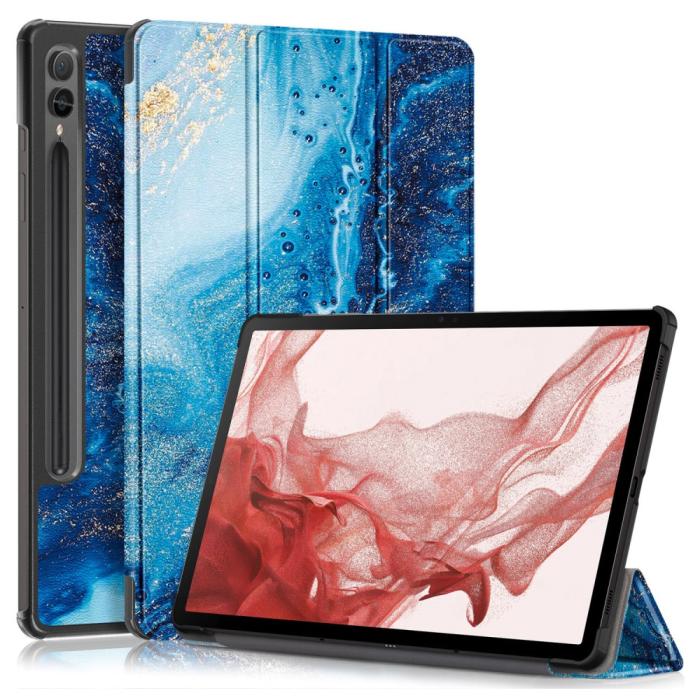 Bild 1, Samsung Galaxy Tab S9 Plus Fodral Läder Waves