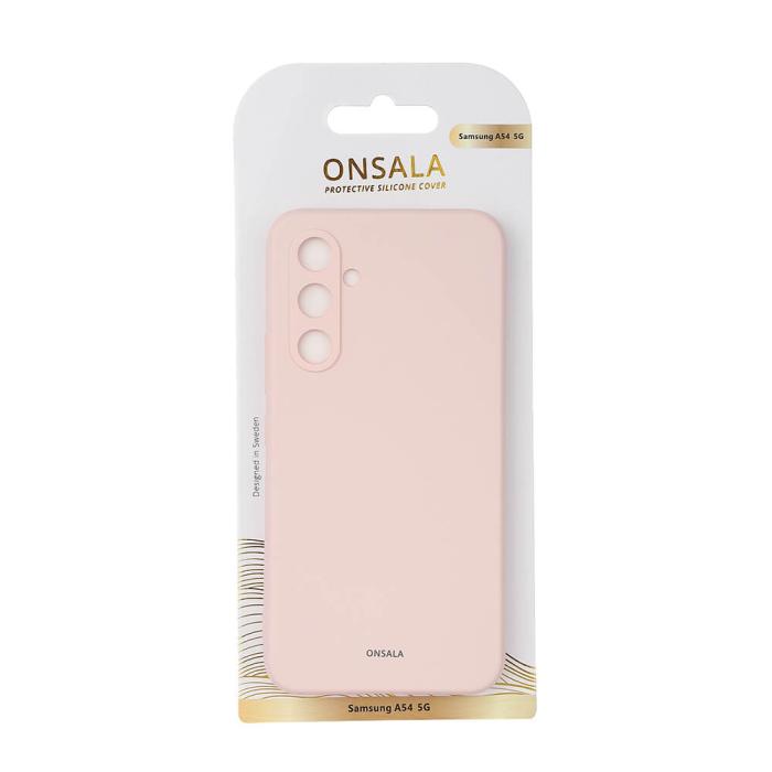 Bild 2, ONSALA Galaxy A54 5G Mobilskal Silikon Chalk Pink