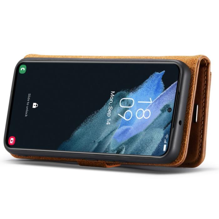 Bild 5, DG.MING Samsung Galaxy S22 Plus Fodral 2in1 Magnet Fodral / Skal Brun