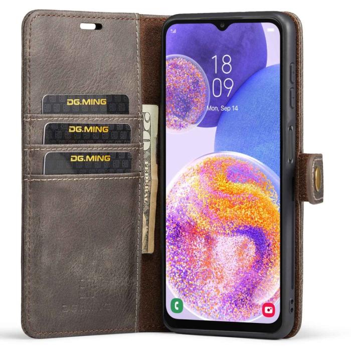 Bild 2, DG.MING Samsung Galaxy A23 5G 2in1 Magnet Fodral / Skal Grå