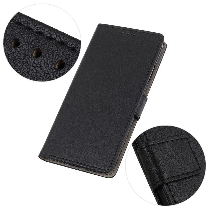 Bild 4, Motorola Moto E22i Fodral Läder Svart