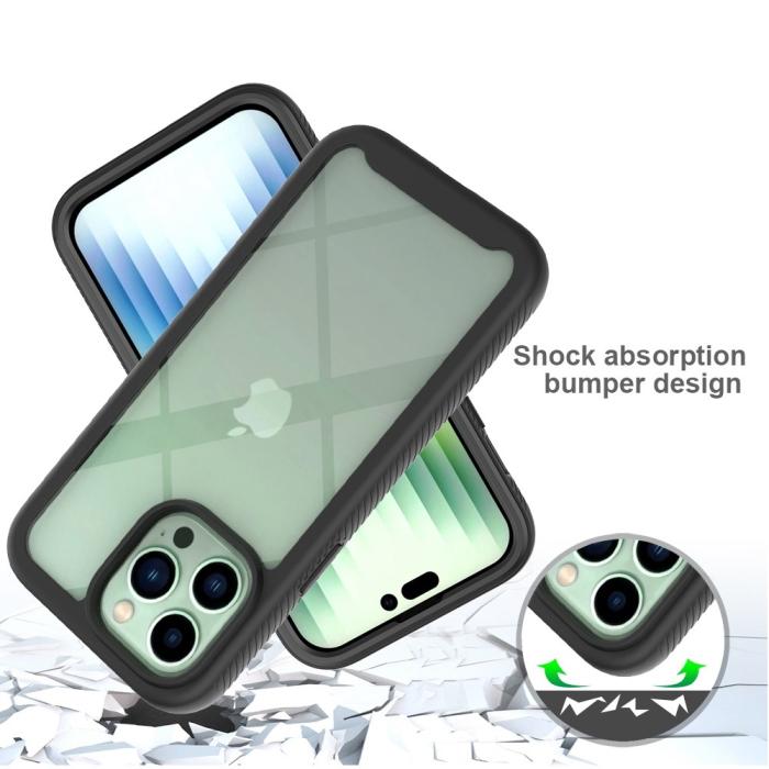Bild 2, iPhone 14 Pro Max Skal 360 Hybrid Defense Svart