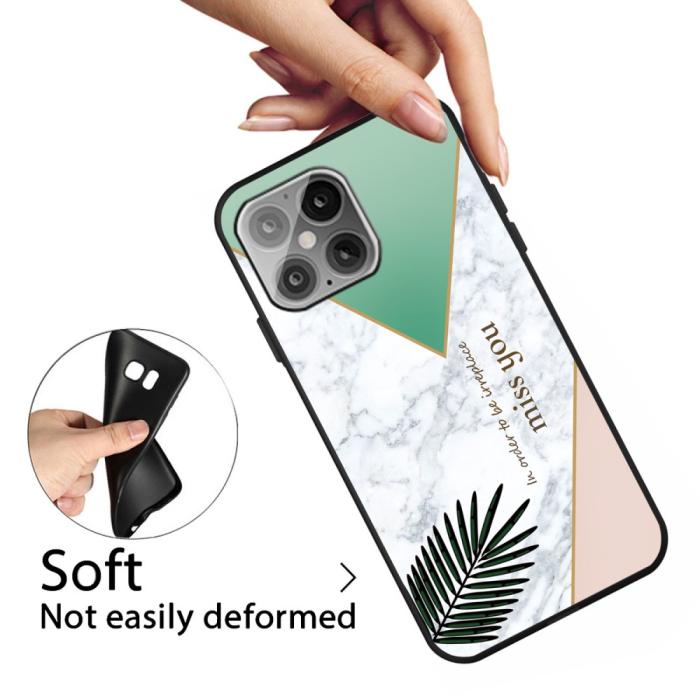 Bild 3, iPhone 12 Mini - Marmor TPU Skal