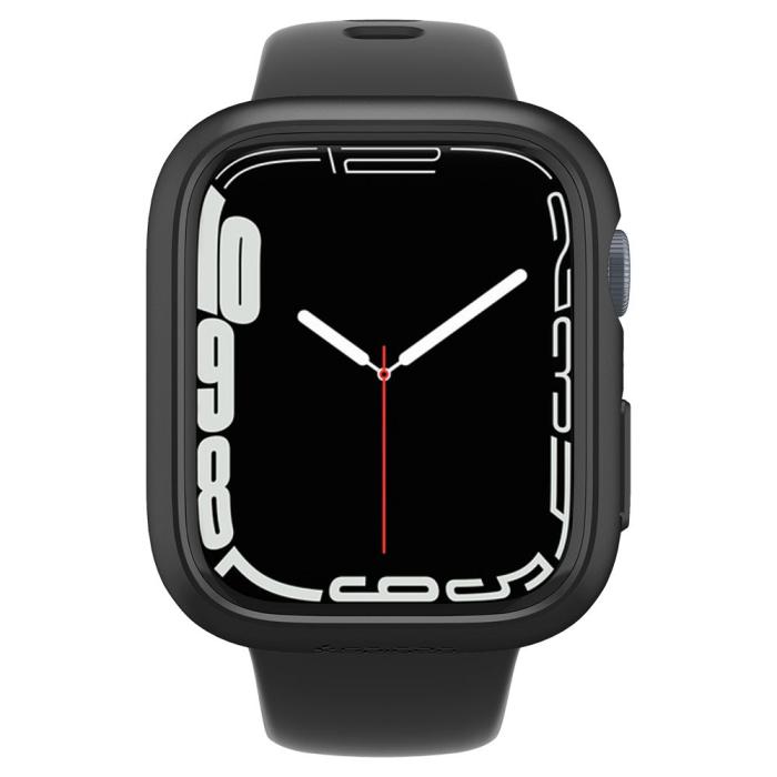 Bild 6, Spigen Apple Watch 7/8 45 mm Skal Thin Fit Svart