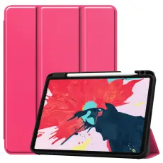 iPad Pro 11 (2018/2020) - Tri-Fold Fodral med Pennh&aring;llare - Rosa