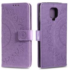 Xiaomi Redmi Note 9 Pro/Note 9S - Mandala Pl&aring;nboksfodral - Lila