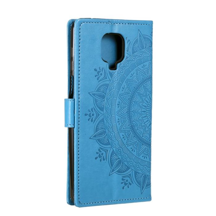 Bild 5, Xiaomi Redmi Note 9 Pro/Note 9S - Mandala Plånboksfodral - Blå