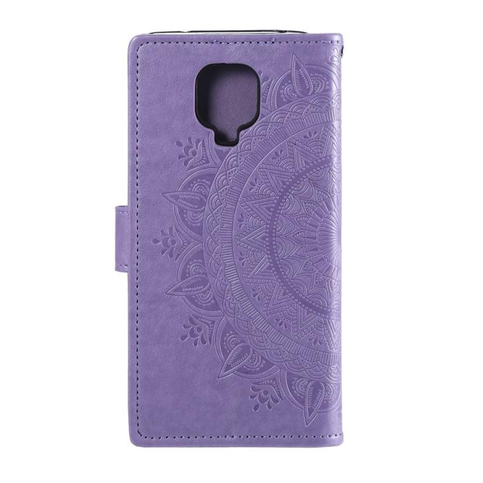 Bild 3, Xiaomi Redmi Note 9 Pro/Note 9S - Mandala Plånboksfodral - Lila
