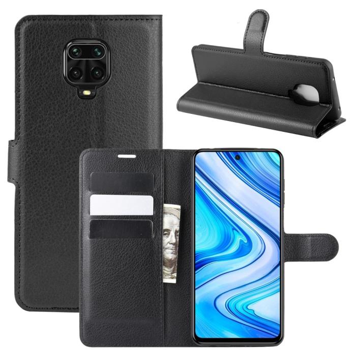 Bild 1, Xiaomi Redmi Note 9 Pro/Note 9S - Litchi Plånboksf