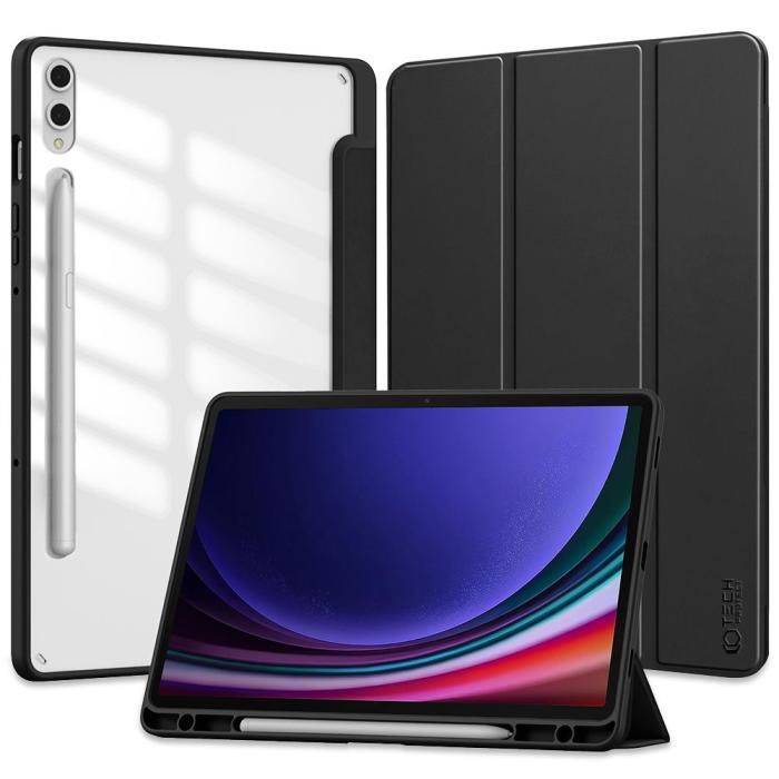 Bild 1, Tech-Protect Galaxy Tab S9 Plus Fodral Hybrid Pennhållare Svart