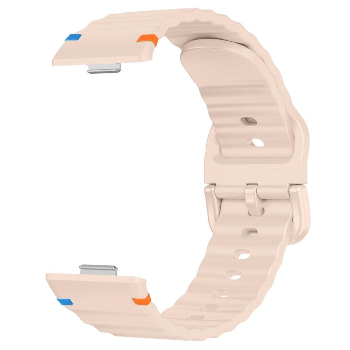 Bild 3, Huawei Watch Fit 4 Pro / 4 / 3 Klockarmband Wave Silikon Rosa