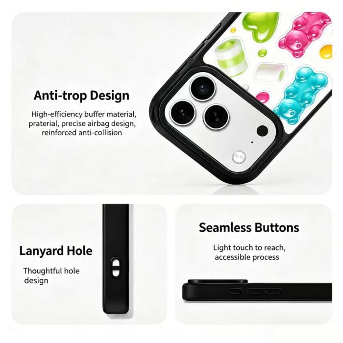 Bild 3, iPhone 18 Pro Max/17 Pro Max Skal MagSafe UV-Mönster Björn