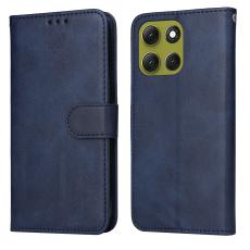 Motorola Moto G86 Power / G86 5G Fodral L&auml;der Bl&aring;