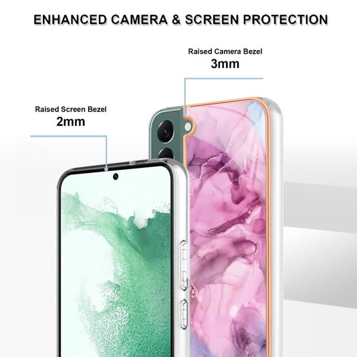 Bild 4, Samsung Galaxy S23 Plus Skal Marmor TPU Rosa