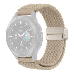 DUX DUCIS Klockarmband 22 mm Flätat Nylon Justerbart Beige