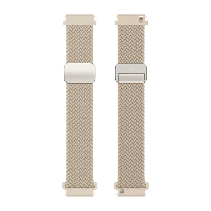 Bild 3, DUX DUCIS Klockarmband 22 mm Flätat Nylon Justerbart Beige