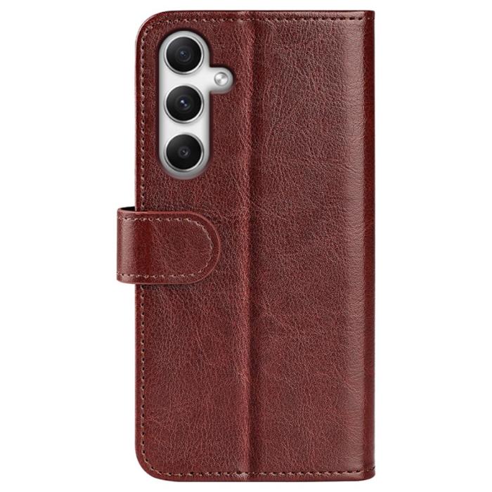 Bild 6, Samsung Galaxy A35 5G Fodral Crazy Horse Läder Brun