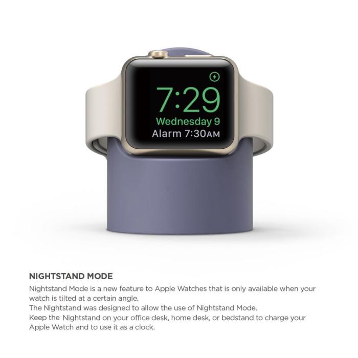 Bild 2, Apple Watch Silikon Stativ Blå