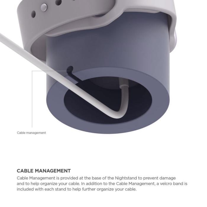 Bild 3, Apple Watch Silikon Stativ Blå