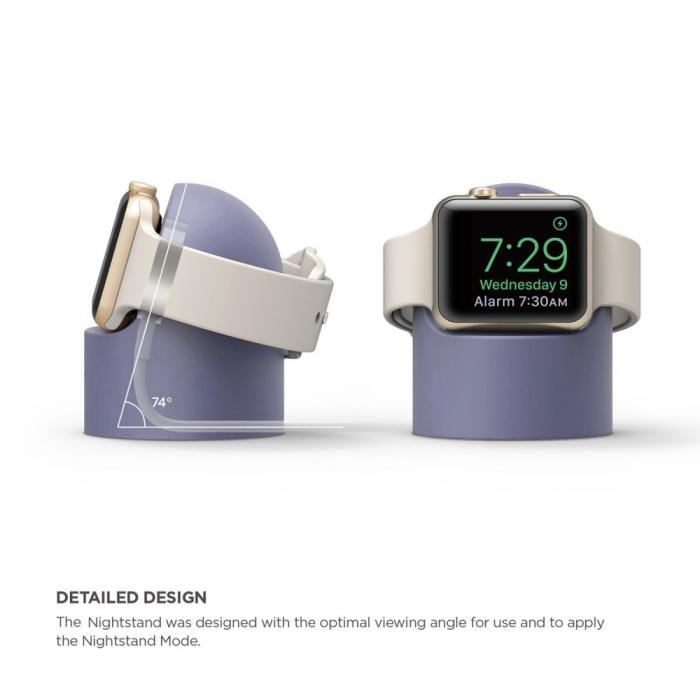 Bild 5, Apple Watch Silikon Stativ Blå