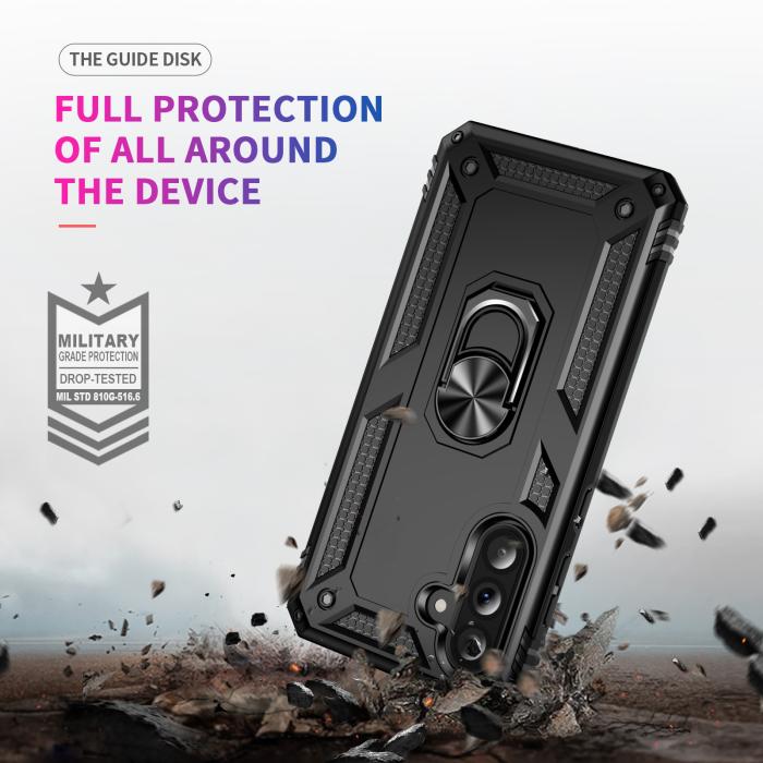 Bild 6, Samsung Galaxy A37 5G Skal Shockproof Hybrid Ring Svart